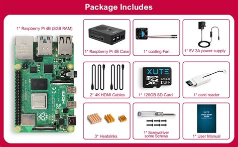 Get The Raspberry Pi 4 Model B In Starter Kit With 4gb 8gb 128gb Microsd Card On Sale From