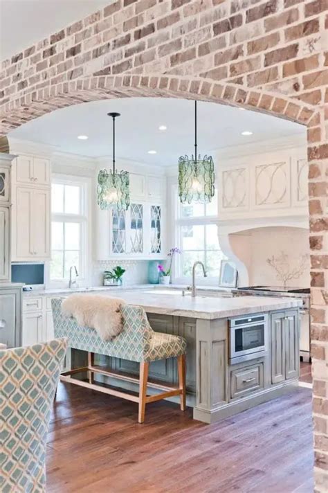 Exposed Brick Archway Over Kitchen The Diy Life