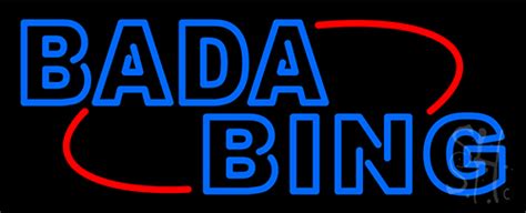 Double Stroke Blue Bada Bing Neon Signstrip Club Neon Signs Every