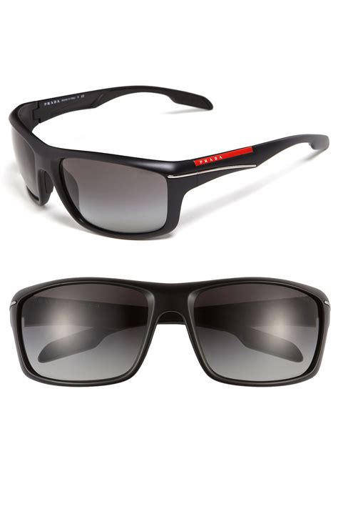 Prada Sport Wrap 63mm Rectangular Sunglasses Nordstrom