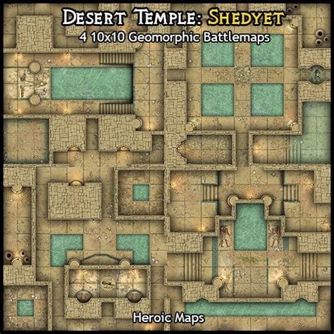 Heroic Maps Geomorphs Desert Temple Shedyet Heroic Maps