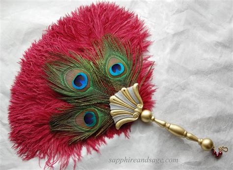 Cleopatra Renaissance Feather Fan | Feather fan, Feather ...