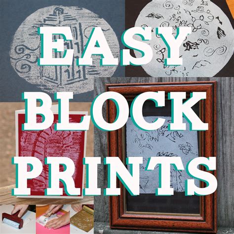 Easy Lino Block Prints For Kids Using Styrofoam 8 Steps With