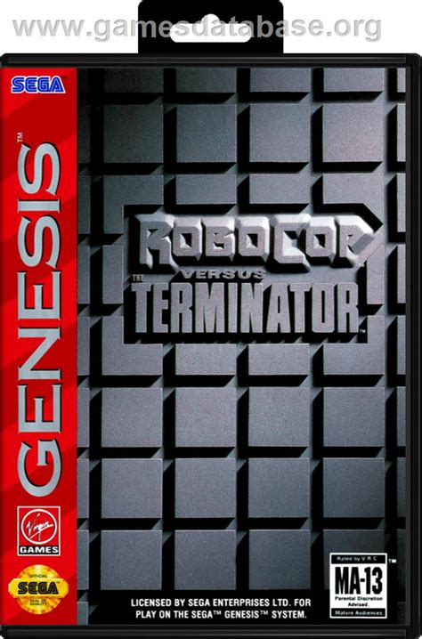 Robocop Vs The Terminator Sega Genesis Artwork Box