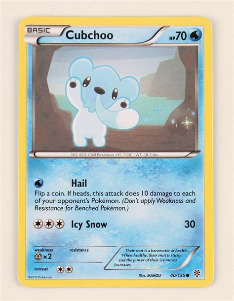 Cubchoo 40 Prices Pokemon Plasma Storm Pokemon Cards