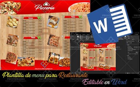 Plantilla Para Menú De Restaurante Gratis Editable En Word