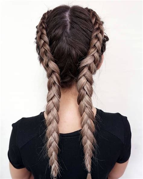 You can't go wrong with double dutch braids. 15 Inspirations of Messy Double Braid Hairstyles