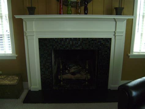 Hardware, lighting, switchplates, tile, home accents Knapp Tile and Flooring, Inc.: Glass Tile Fireplace Surround