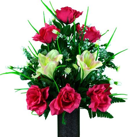 See more of artificial flower wholesale on facebook. Sympathy Silks Artificial Cemetery Flowers - Realistic ...