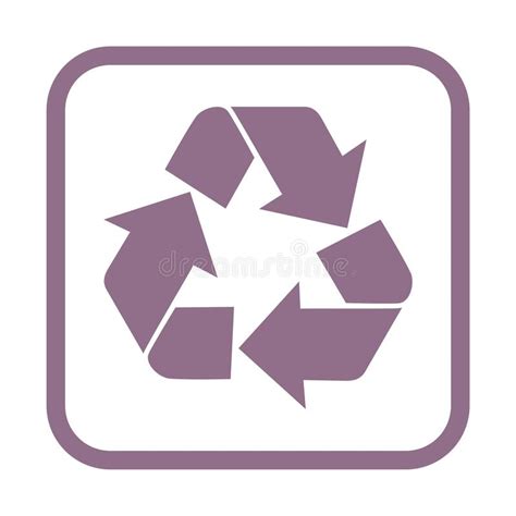 recycling symbol icon stock vector illustration of circle 84701432