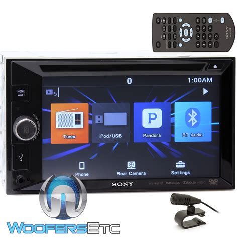 Sony Xav W651bt In Dash 2 Din 62 Touchscreen Lcd Dvd Receiver With