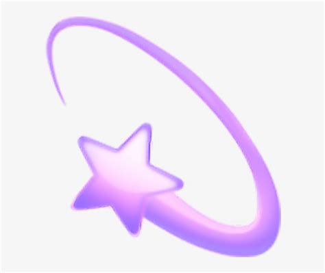 Purple Emoji Overlay Cute Star Halo Whatsapp Emoji