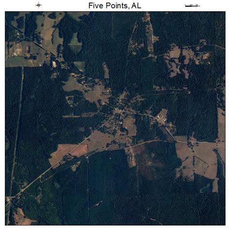 Aerial Photography Map Of Five Points Al Alabama