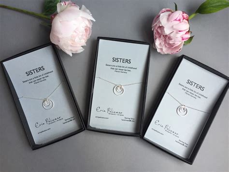 Tips for choosing a gift for your sister. Sisters Jewelry Necklace Set Gifts for Sister Bridesmaid Gift