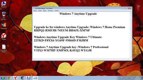 Windows 7 Anytime Upgrade Key Codes Youtube