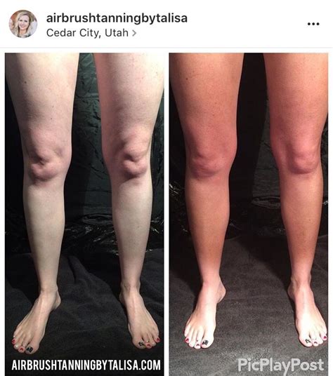 Airbrush Tanning by Talisa Spray tan before and after airbrush tanning