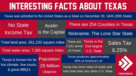 We Have Curated 33 Interesting Facts About Texas Infographic Included