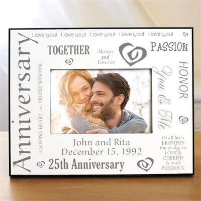 But 25th wedding anniversary gifts don't necessarily have to be silver products. 25th (Silver) Wedding Anniversary Gifts For Husband ...