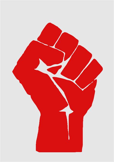 Black Power Solidarity Raised Fist Socialism Salute Fist