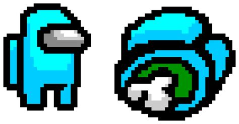 Amongus among us game character egg. I made a pixelart of the Among Us character on The Pixel ...