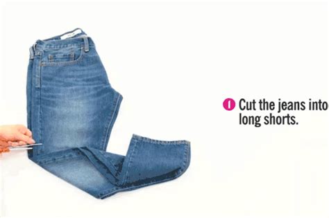 Turn Your Old Jeans Into Cute Cutoff Shorts In Just 5 Easy Steps Cut
