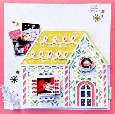 Home For The Holiday Scrapbook Layouts Erica Thompson Pinkfresh Studio