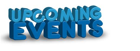 Upcoming Events Clipart Free Download On Clipartmag