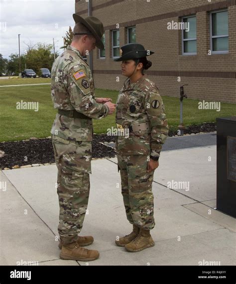 The Us Army Drill Sergeant Academy Hosted A Promotion Ceremony
