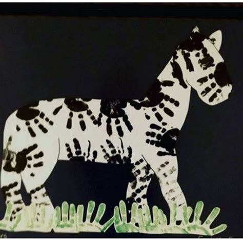 Zebra craft idea for preschoolers