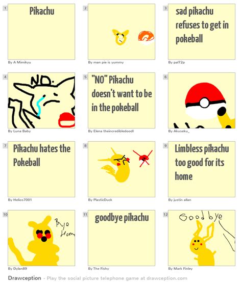 Pikachu Drawception