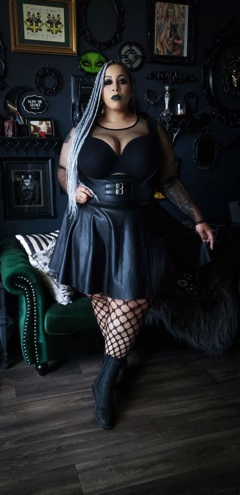 Goth Punk Fashion Curvy Girl Outfits Plus Size Goth Alternative Outfits