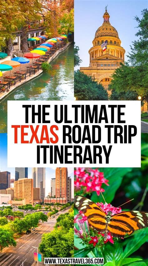 The Ultimate Texas Road Trip Itinerary Road Trip Map Road Trip Places