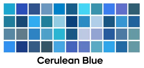 Color Azul Moderno Conjunto De Paleta De Vectores Colección De