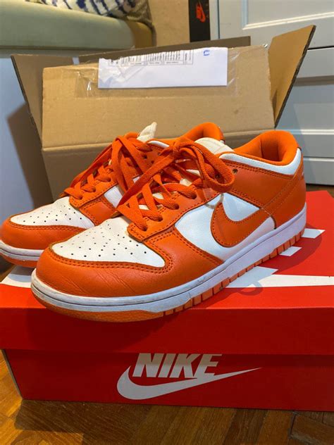 Nike Dunk Low Orange Blaze Mens Fashion Footwear Sneakers On Carousell