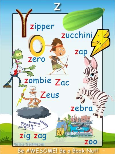Get all 3027 seven letter s words starting with s for scrabble and words with friends here! Words that Start with Z - Phonics Poster - Free & Printable