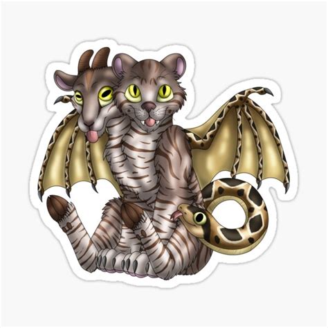 Chimera Cubs Chocolate Tabby Sticker For Sale By Spyroid101 Redbubble