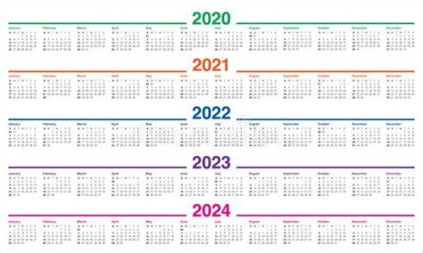 Maybe you would like to learn more about one of these? Calendar Set In Basic Design For 2020, 2021, 2022, 2023 ...