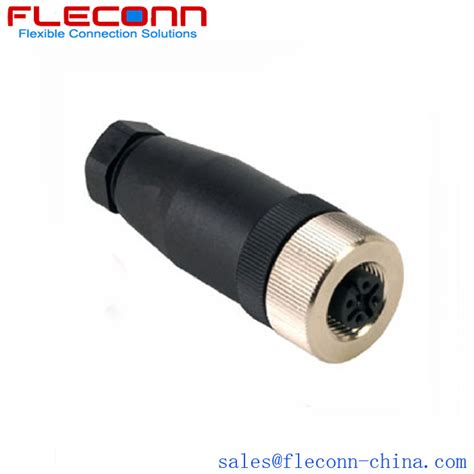 M12 4 Pin Female Connector