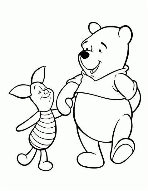 Pooh Bear Coloring Pages Hearts Coloring Pages