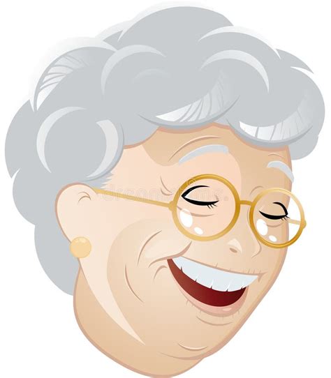 Laughing Cartoon Grandma Stock Vector Illustration Of Graphic 17965459