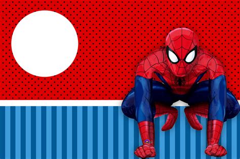 Tarjeta De Hombre Arana Invitacion Spiderman Imprimible Images