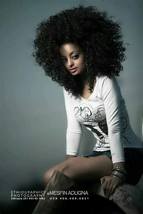 Ethiopian Model I Love Love The Big Curls Beautiful Natural Hair Ethiopian Beauty Natural