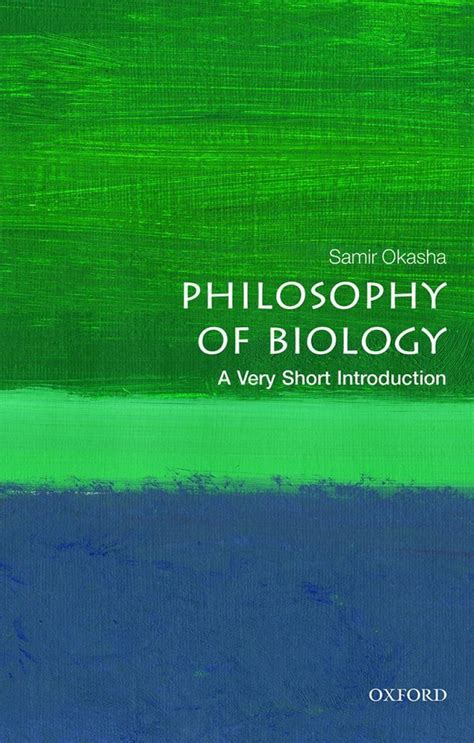 Philosophy Of Biology A Very Short Introduction Nhbs Academic
