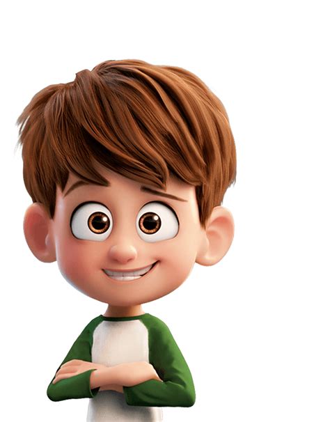 Brown Hair Cartoon Character Boy Cartoon Png