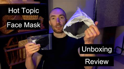 Hot Topic Black Fashion Face Mask Unboxing Review Brian