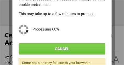 this website makes you wait to process your preferences for almost a minute if you reject