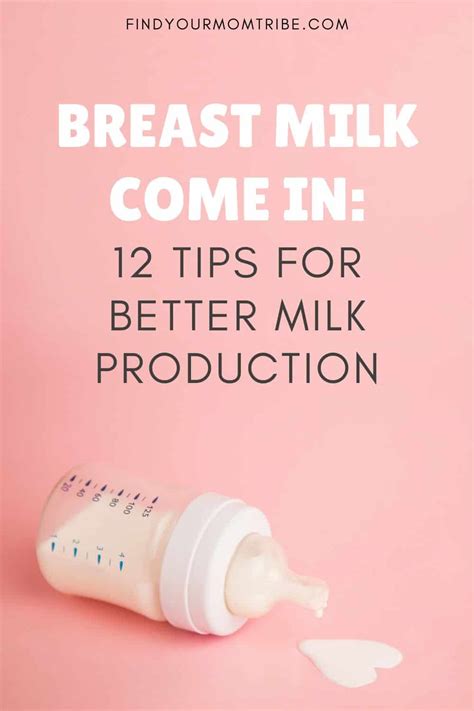 Breast Milk Come In 12 Tips For Better Milk Production