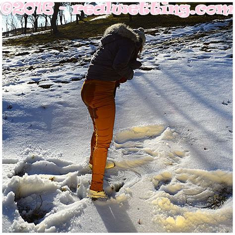 Having Fun In The Snow Making Angels And Pissing In Brown Pants