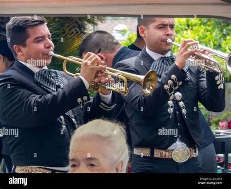 Mexican Mariachi Band Playing Happy Iconic Traditional Music At