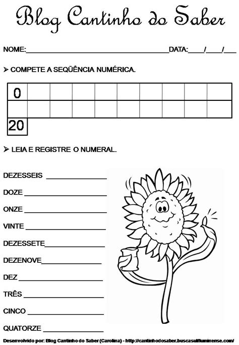 Atividades De Matemática De 3° Ano 1